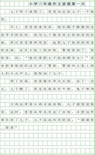 小学作文500字(小学作文500字)